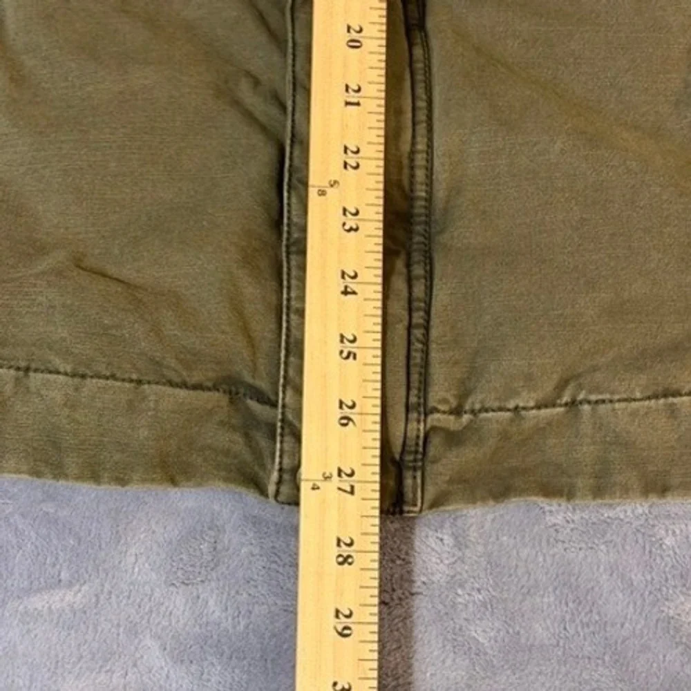 Levi Strauss Mens Olive Green Cotton Military Field Jacket Quilted Lined Large